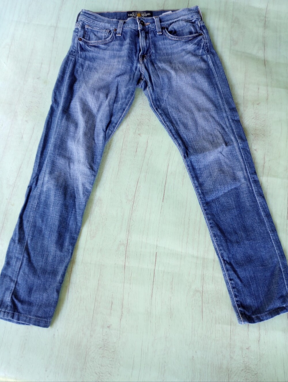 Lucky Brand Sienna Cigarette Jeans Womens 00 24 Medium Wash Slim Denim Blue